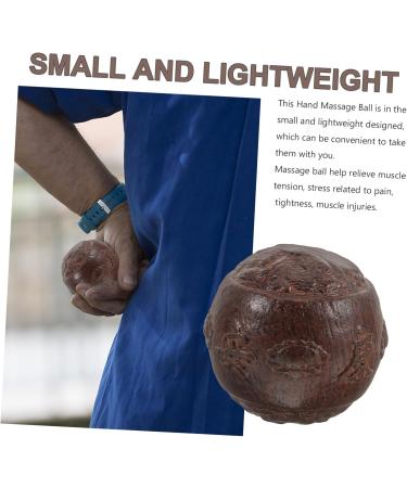 Fomiyes Wooden Hand Massage Balls - Stress Relief & Hand Exercise | Premium Walnut & Ceramic Relaxation Balls - Buy Online on GoSupps.com