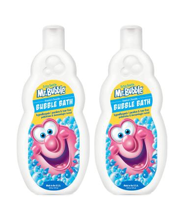 Mr. Bubble Extra Gentle Bubble Bath - Hypoallergenic, Tear Free Bubble Bath Solution Perfect for Sensitive Skin (Pack of 2 Bottles, 16 fl oz Each) 16 Fl Oz (Pack of 2) Extra Gentle