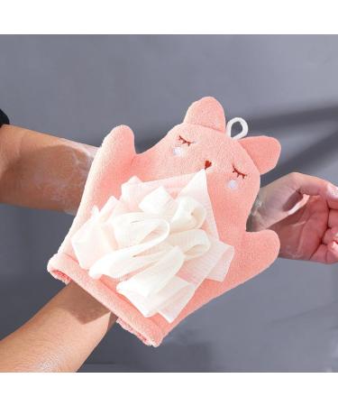 Kid Shower Brush - Bath Scrubber Body Wash Towel | Gentle Body Wash Sponge Kid Body Wash Sponge Children's Bath Towel Sponge Gentle Children's Body Wash Sponge Pink - Buy Online on GoSupps.com
