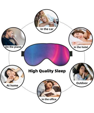 Buy SSIMOO Abstract Geometric Soft Sleep Eye Mask | Female Breathable Eye Patch for Travel & Relaxation - Black - Buy Online on GoSupps.com