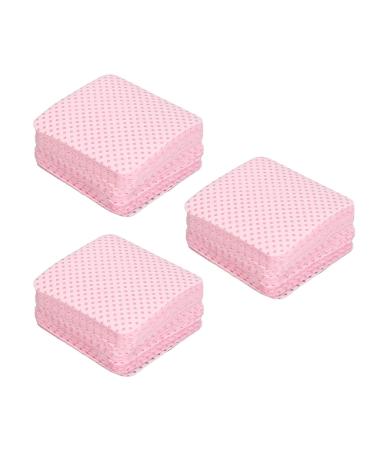 Nail Cleaning Pads Lint Gentle Cotton Residue Removal Gel Nail Polish Remover Pads for Nail Art (Light Pink)