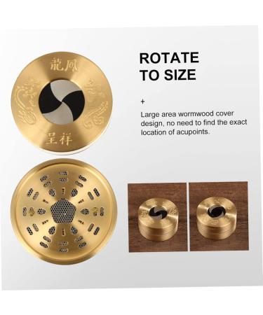 Healeved 3 STK Moxibustion Box - Air Cleaner for Household Use | Moxibustion Tool for Back Pain Relief | Premium Copper Thermostat | 8x8cm 3pcs - Buy Online on GoSupps.com