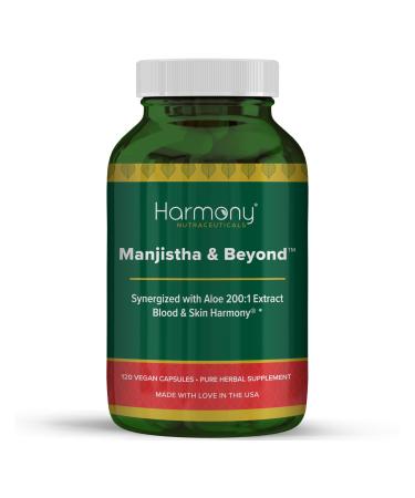 Manjistha & Beyond Ayurvedic Skin & Wellness Blend with 200:1 Aloe Extract | Natural Harmony Support | Vegan Non GMO Clinical Grade 120 Capsules Dr. Gumman's Clinical Grade Made in The USA*