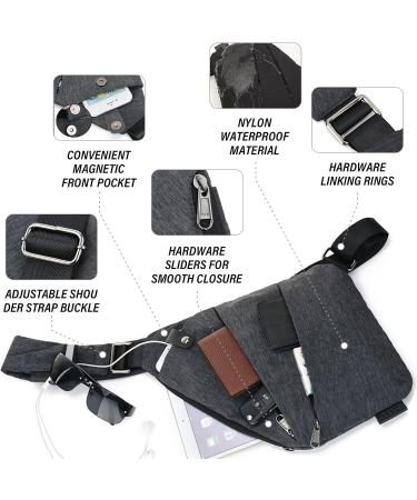 Theft-Proof Travel Bag | Waterproof Anti-Theft Sling Bag for Men & Women | Crossbody Shoulder Bodybag - Buy Online on GoSupps.com