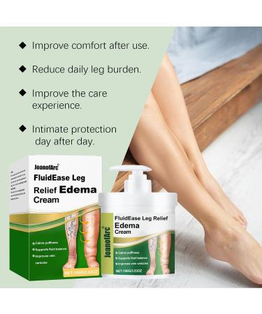 JoanofArc Herbal Leg Balm for Swollen Legs & Edema Sooth Professional Circulation & Swell Care Massage Cream for Legs and Feet Natural Formula for All Skin Types 3.5 oz - Buy Online on GoSupps.com