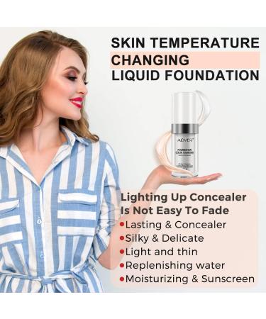 Color Changing Warm Skin Tone Concealer Cover Cream 2pcs Set - Flawless Base Nude Makeup - Buy Online on GoSupps.com