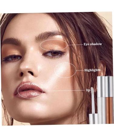 Make up Highlighter 2PCS Multifunction Glitter Blush Long Lasting Glitter Eyeshadow Liquid Quick-Drying High Pigment Lipstick for Women Makeup Type2 Eyeshadow Type1 - Buy Online on GoSupps.com
