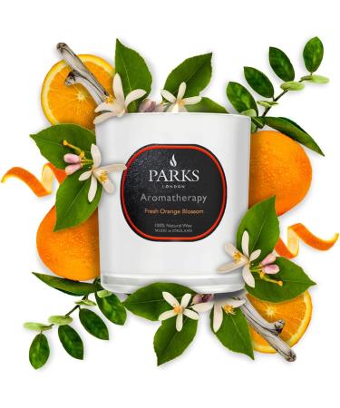 Parks London Aromatherapy Fresh Orange Blossom Scented Candle 220g - Premium International Shipping - Buy Online on GoSupps.com