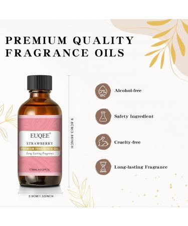 EUQEE Strawberry Fragrance Oil 60ml - Aromatherapy and DIY Candle Making Essential Oil - Buy Online on GoSupps.com