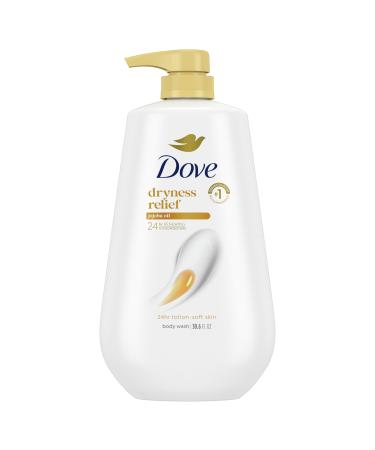 Dove Body Wash with Pump Dryness Relief with Jojoba Oil For 24hr Lotion-Soft Skin Moisturizing Skin Cleanser with No Sulfates No Parabens 30.6 oz Coconut & Hibiscus 30.6 Fl Oz (Pack of 1)