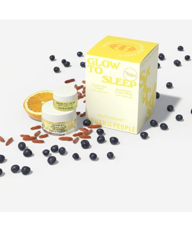 Youth To The People Youth Stacks Glow to Sleep - Hydrate + Glow Dream Mask & Eye Cream Set | Vegan Skincare Kit for Smooth, Moisturized, and Even-Toned Skin - Buy Online on GoSupps.com