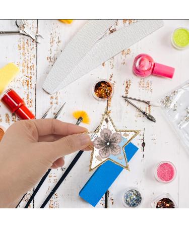 Baluue Star Shaped Nail Art Palette - Resin Mixing Plate with Golden Edge | Professional Manicure Tool for Nail Polish & Color Mixing - Buy Online on GoSupps.com