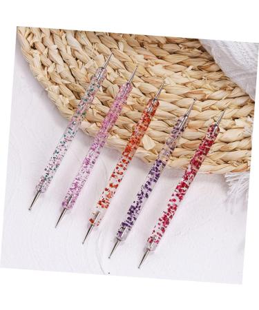 Ipetboom 1 Set Nail Pen Set Nail Dotting Pen Nail Art Tips Builder Brush Practical Nail Art Pen Professional Nail Polish 3d Nail Diamonds Pen Nail Display Stand 6 Piece Set Painted Acrylic - Buy Online on GoSupps.com