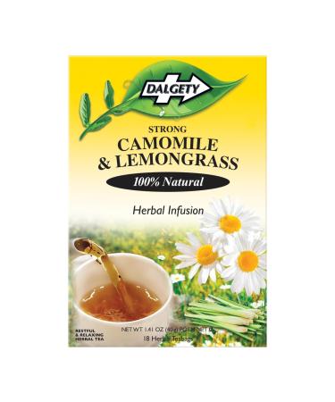 Dalgety Camomile & Lemongrass Herbal Infusion 72g Cartons 100% Natural Caffeine Free Tea Delicious and Packed with Unique Health Benefits (18 Count (Pack of 6))