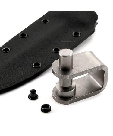 Eyelet Setting Tool & Eyelet Combo - (1)  #8 3-Piece Eyelet Setting Tool (1/4 Inch)  + (100) #8-9 Black Eyelets (1/4 Inch Diameter) - for Holster Making  Sewing  Tents  Banners  Sails  etc. (#8 Setting Tool) + (100)(8-9 Black Eyelets) - Buy Online on GoSupps.com