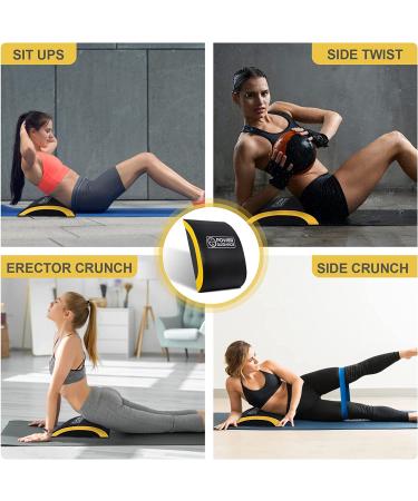 POWER GUIDANCE Ab Exercise Mat - Full Range of Motion Abdominal & Core Trainer - Sit Up Pad for Intense Ab Workouts - Black 14.2 x 11.8 - Buy Online on GoSupps.com