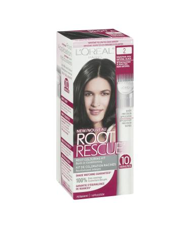 L'Or al Paris Root Rescue Hair Color - 2 Natural Black | International Shipping Available - Buy Online on GoSupps.com