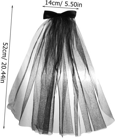 FOMIYES Veil Halloween Decor Retro Decor Hair Clips Hair Bow Halloween Headpiece Costume Accessory Bows for Hair Bow for Hair Halloween Headwear White Yarn Accessories Mesh Bridesmaid - Buy Online on GoSupps.com