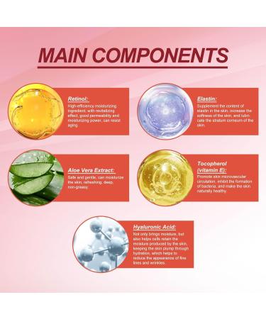Face Firming Firming Brightening Skin Lighten Fine Lines Aging Moisturizing MFs822 (Hot Pink One Size) 1 count (Pack of 1) Hot Pink - Buy Online on GoSupps.com
