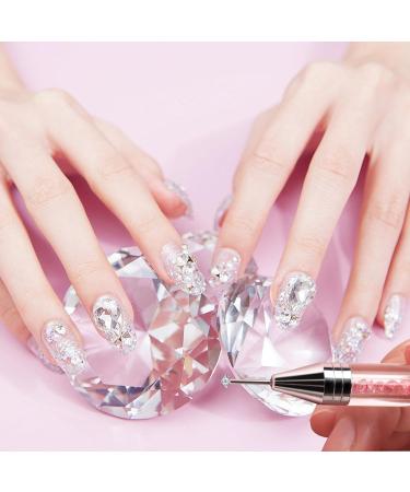 FRYSMU 4pcs Nail Rhinestone Dotting Crayon Dual-Ended Wax Pen Rhinestone Picking Tool Diamond Painting Accessories Pens For 5D DIY Crafts Drawing Home Salon Nail Art 4color - Buy Online on GoSupps.com