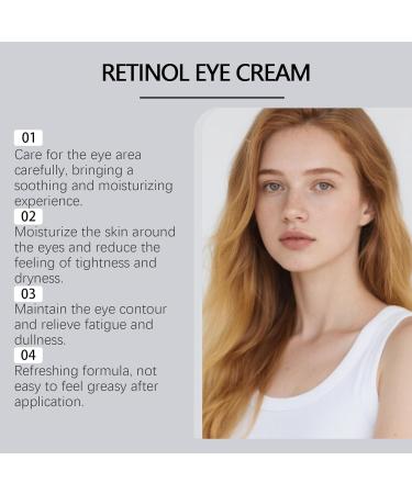 ZHJZGS Retinol Eye Cream 20 g moisturizing eye care for adults soothes dryness firms firms and smoothes the skin of the eyes reduces fine lines 2 pieces - Buy Online on GoSupps.com