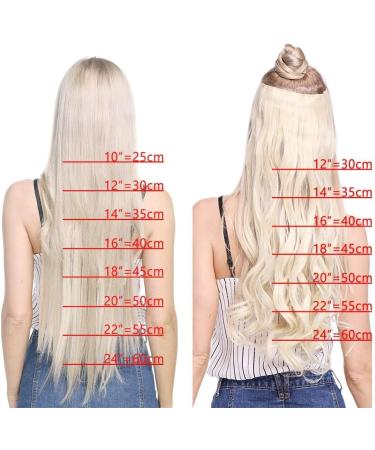 Light Pink 26 Inch Straight Clip in Hair Extensions - 8Pcs Full Head Synthetic Hairpiece with 18 Clips - Buy Online on GoSupps.com
