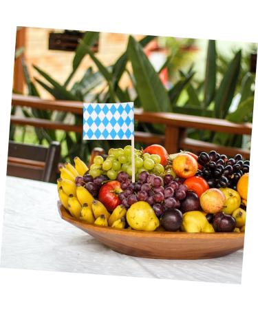Zerodeko 1000 Pcs Oktoberfest Toothpick Banner Hawaiian Decor Food Labels Gingham Party Supplies Miniture Decoration Toothpick Flags Hawaiian Cocktail Picks German White - Buy Online on GoSupps.com