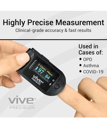 Buy Medical Grade Pulse Oximeter - Accurate SpO2 & Heart Rate Monitor with LED Display - Includes Lanyard & Batteries - FSA/HSA Approved - International Shipping - Buy Online on GoSupps.com