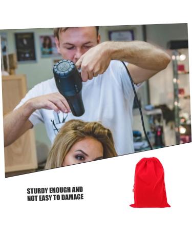 Baluue 3pcs Bag Organizer for Traveling Hair Dryer Flannel Hair Dryer Finishing Bags Red - Buy Online on GoSupps.com