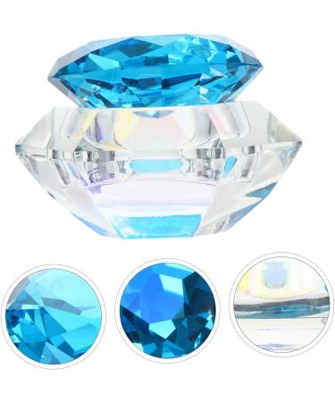 Beaupretty Mini Nail Polish 1pc Nail Art Crystal Cup Clear Container with Lid with Lid Acrylic Liquid Dish with Lid Nail Art Liquid Bowl Nail Art Pen Holder Nail Art Cups Blue Optional - Buy Online on GoSupps.com