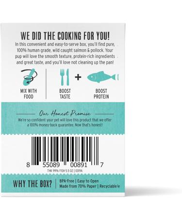 The Honest Kitchen Salmon & Pollock Meal Booster 5.5oz (Pack of 12) | 99% Meat High Protein Dog Food Topper - Buy Online on GoSupps.com