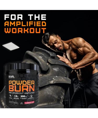 Rivalus Powder Burn Watermelon Candy 0.8lb | Intense Pre-Workout Energy | Zero Banned Substances | Made in USA - Buy Online on GoSupps.com