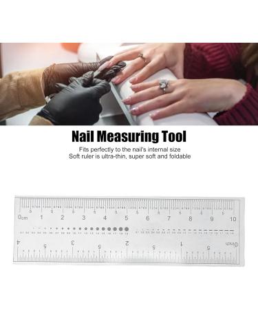 10PCS Nail Measuring Tool Transparent PVC Soft Ruler for Accurate Nail Measurement - Buy Online on GoSupps.com