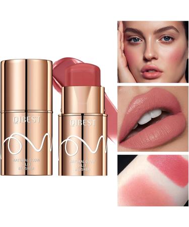 Versatile Lipstick Blush Stick Blendable Cream Blush Stick for Face Lip Cheek Waterproof Natural Cream Blusher Makeup - Buy Online on GoSupps.com