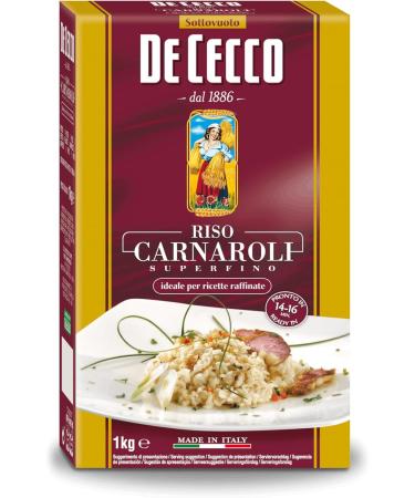  Italian Gourmet E.R. De Cecco Riso Carnaroli Superfino Medium Grain Rice for Risotto 1000g + Italian Gourmet Pulp 400g - Buy Online on GoSupps.com