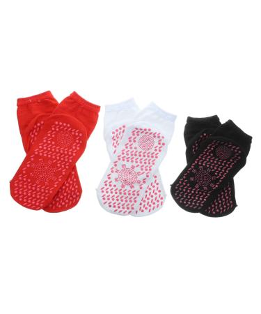 Coolhiya 3 pairs of self -warming socks warm socks men Heated winter socks socks for the blood circulation self -heated socks men socks heated soothing cotton child