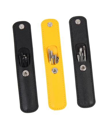 KALLORY 3sets Portable Ear Cleaning Kit of Wax Removal Tools for Adults Ergonomic Smooth Skin-Friendly Design Essential Ear Care for Home and Travel