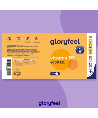 Buy Vitamin D3 4000 I.E. - 400 Tablets for Strong Bones & Immunity | 100% Vegetarian Long-Lasting Supply - Buy Online on GoSupps.com
