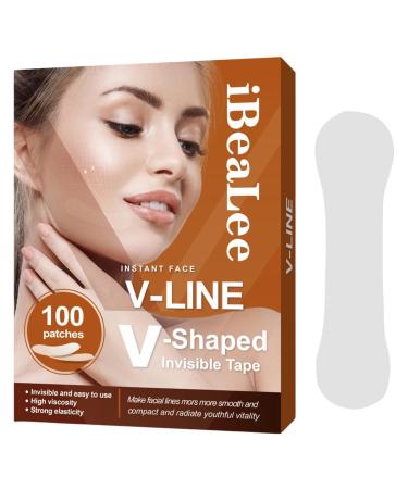 Sollee Face Lift Tape Invisible | Face Lifting Tape Breathable Ultra-thin Invisible High Elasticity V Shaped Instant Face Lift Sticker Secret Make Up Stickers for Reducing Double Chin