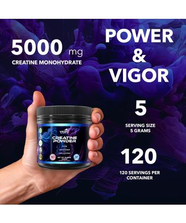120 Servings Pure Micronized Creatine Monohydrate Powder - Amino Acid Supplement for Muscle Support Energy & Cognitive Function - Gluten-Free Keto-Friendly - 21.16 Oz - Buy Online on GoSupps.com