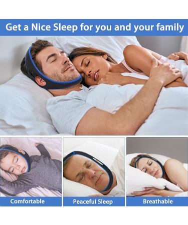 Advanced Adjustable Anti-Snoring Chin Strap for Snore Reduction - Breathable & Comfortable - Buy Online on GoSupps.com