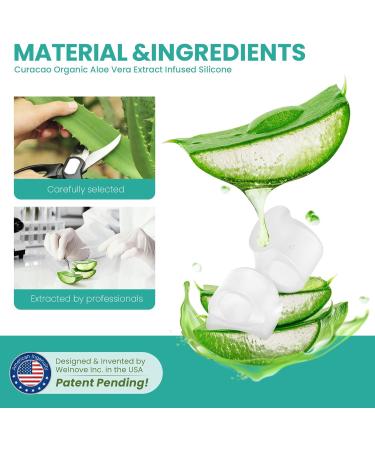Welnove Toe Spreader & Spacers for Overlapping Toes - Aloe Vera Gel Toe Correction for Hammer Toes - Pain Relief for Men & Women (Medium 8 Pieces) - Transparent - Buy Online on GoSupps.com