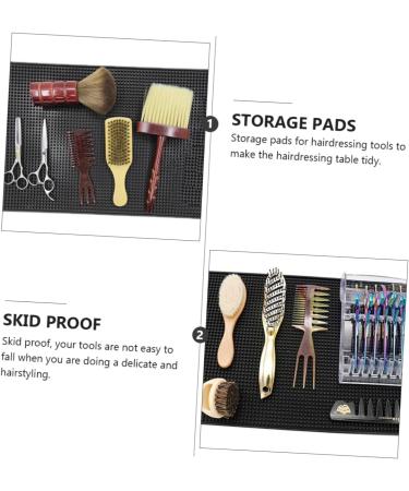 Ipetboom 1pc Non-Slip Hair Cutting Tool Barber Station Mat Silicone Mat for Hair Tools Portable Hair Straightener Hot Styling Tools Mat Hair Tools Mat Anti-Skid Pad PVC Thicken Coaster - Buy Online on GoSupps.com