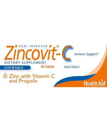 Health Aid Zincovit - C (Zinc Vit C & Propolis) - Blister Pack 60 Tablets