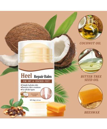  MEITREND Foot care cream for very dry feet and cracked heels foot care cream with coconut oil moisturizing and anti-cracking cream to deeply hydrate feet and hands. - Buy Online on GoSupps.com