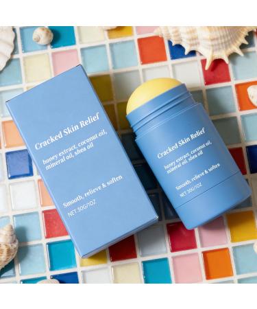  Veeteah Moisturizing cream stick for cracked heels - 30g - For knees elbows hands circles men women mothers fathers grandparents home travel winter - Buy Online on GoSupps.com