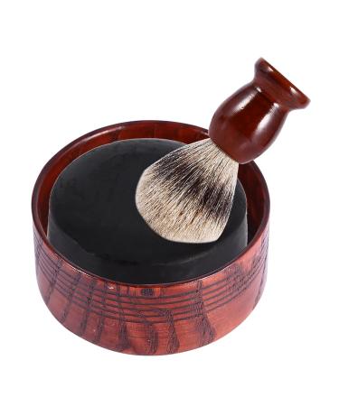 Premium Wood Shaving Soap Bowl & Ceramic Mug Set for Men - 8x8x4 Razor Cleaning Foam Cup - Buy Online on GoSupps.com