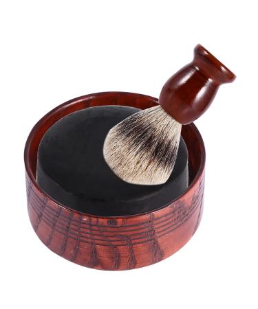 Men's Shaving Bowl Wooden Shaving Soap Bowl Cup Mug Men's Shaver Tool Razor Cleaning Foam Round