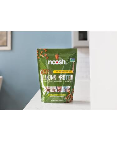 NOOSH 100% Almond Protein Powder (Unflavored) - Plant Based Vegan - 21g Protein per Scoop - Kosher, Gluten Free, Non GMO - 1.15lb - Buy Online on GoSupps.com