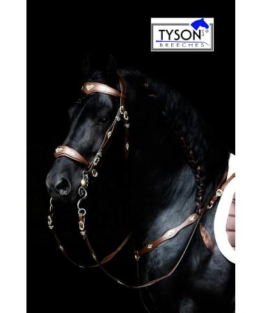 Jose Breastplate Show - Premium Portuguese Spanish Black & Brown Calfblood for VB WB XF XXF - XFULL Black - Buy Online on GoSupps.com